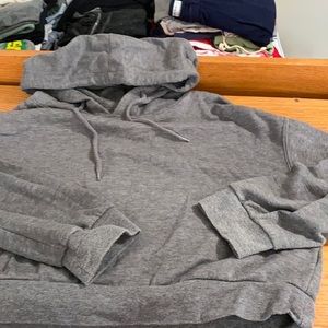 Grey cropped hoodie